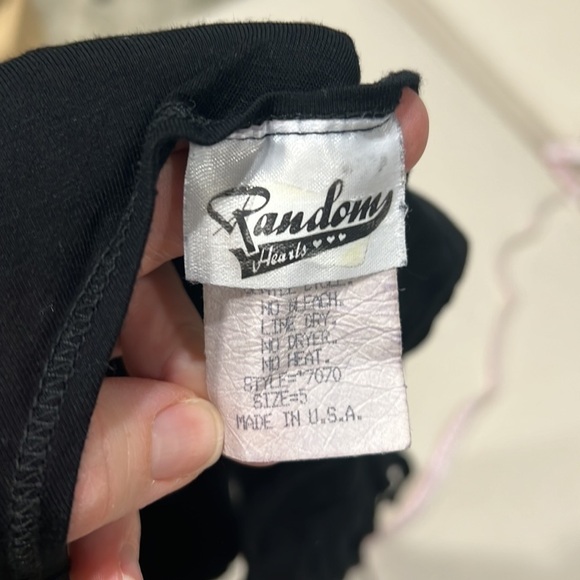 Girls black tank top with fringe embellishments - Picture 4 of 7